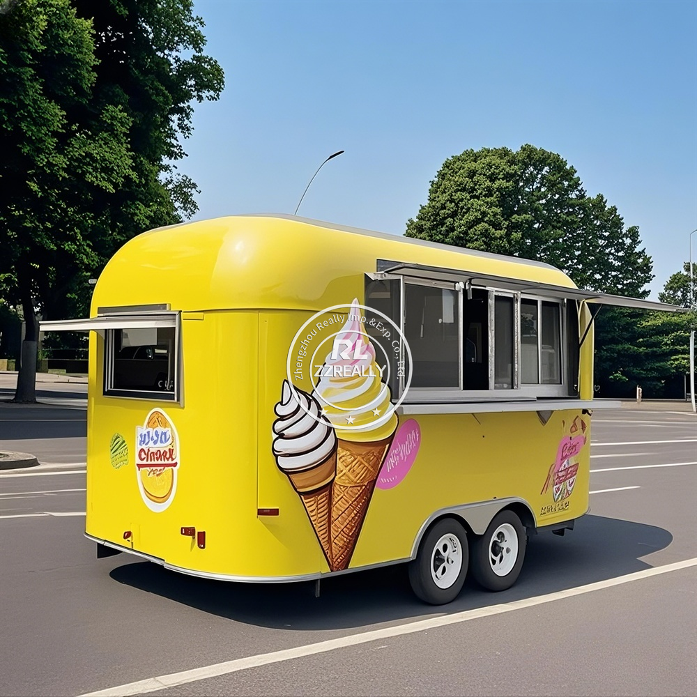 Food Snacks Logos - Street Food Trailer Mobile Kitchen Coffee