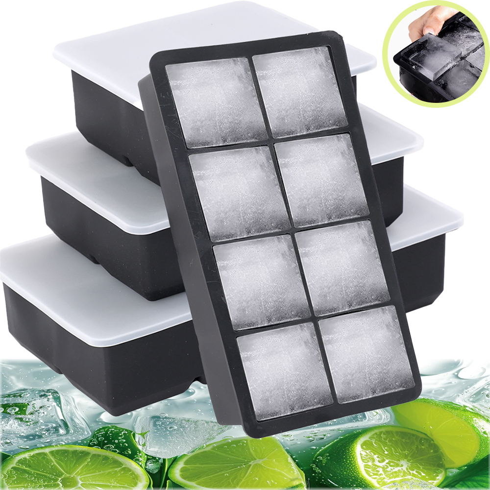 Food Xxl - 4/6/8/Grid Big Ice Tray Mold Box