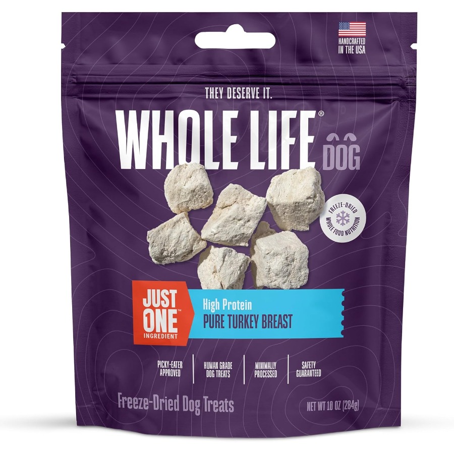 Food And Snacks High In Protein - Whole Life Dog Just One Turkey