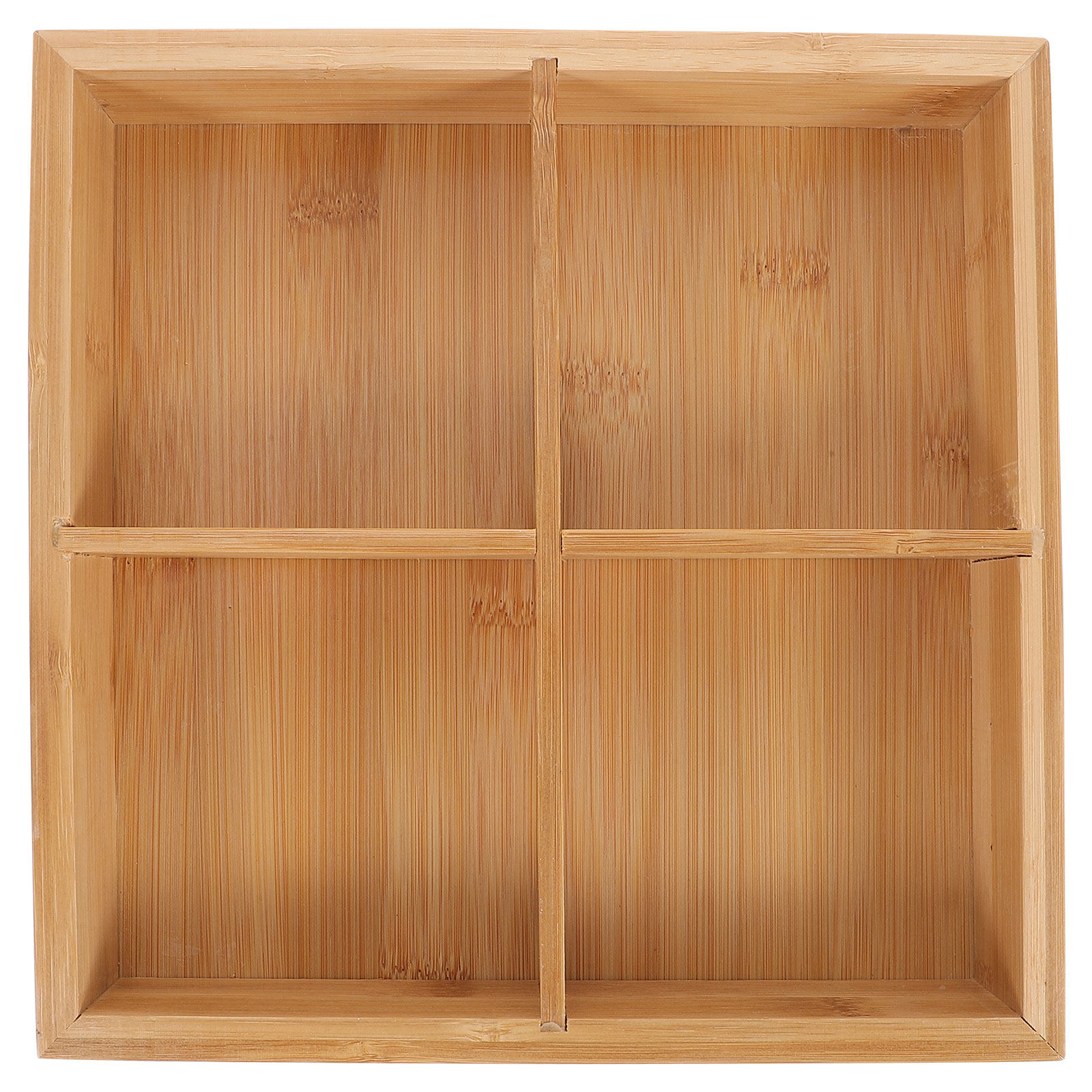 Food Snacks Party - Bamboo Divided Food Tray 6 Slot