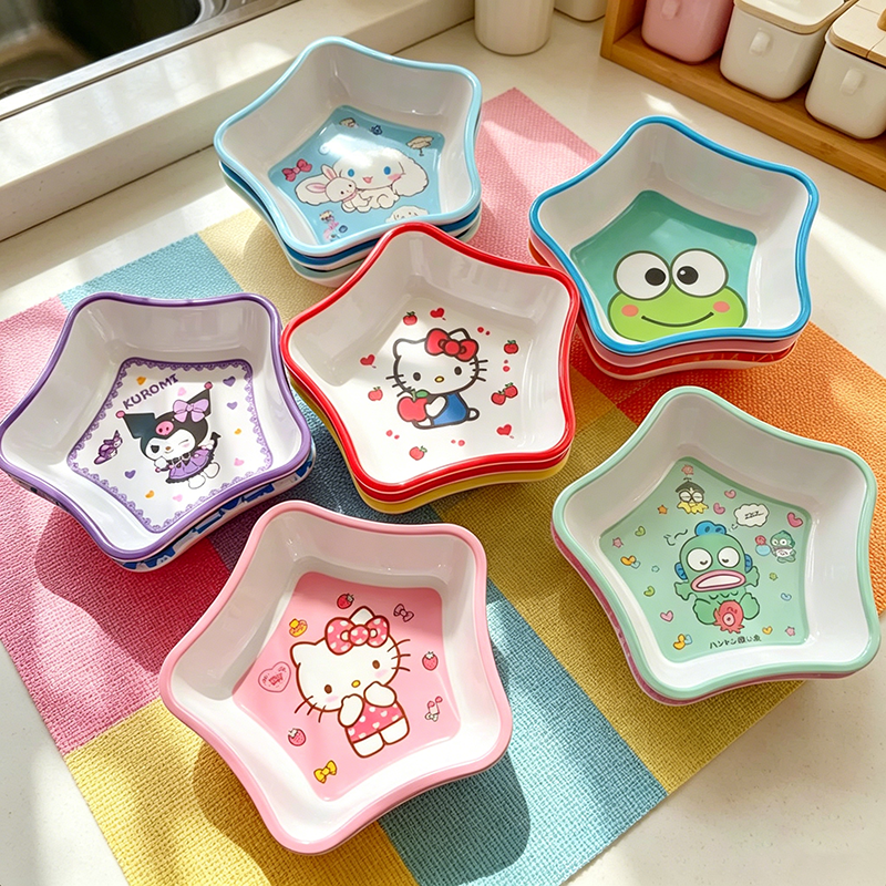 Food Grocery Snacks - Cute Hello Kitty Bowl Five-pointed Star