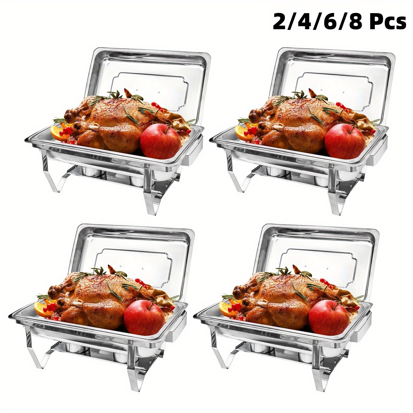 2/4/6/8pcs Chafing Dishes Full - Food Xxl review and price