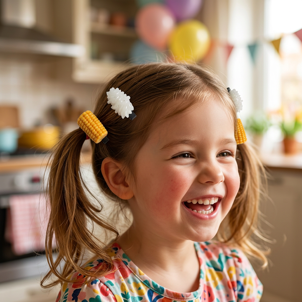 Mini Food Hair Clips Set Reali - Food Snacks Party review and price