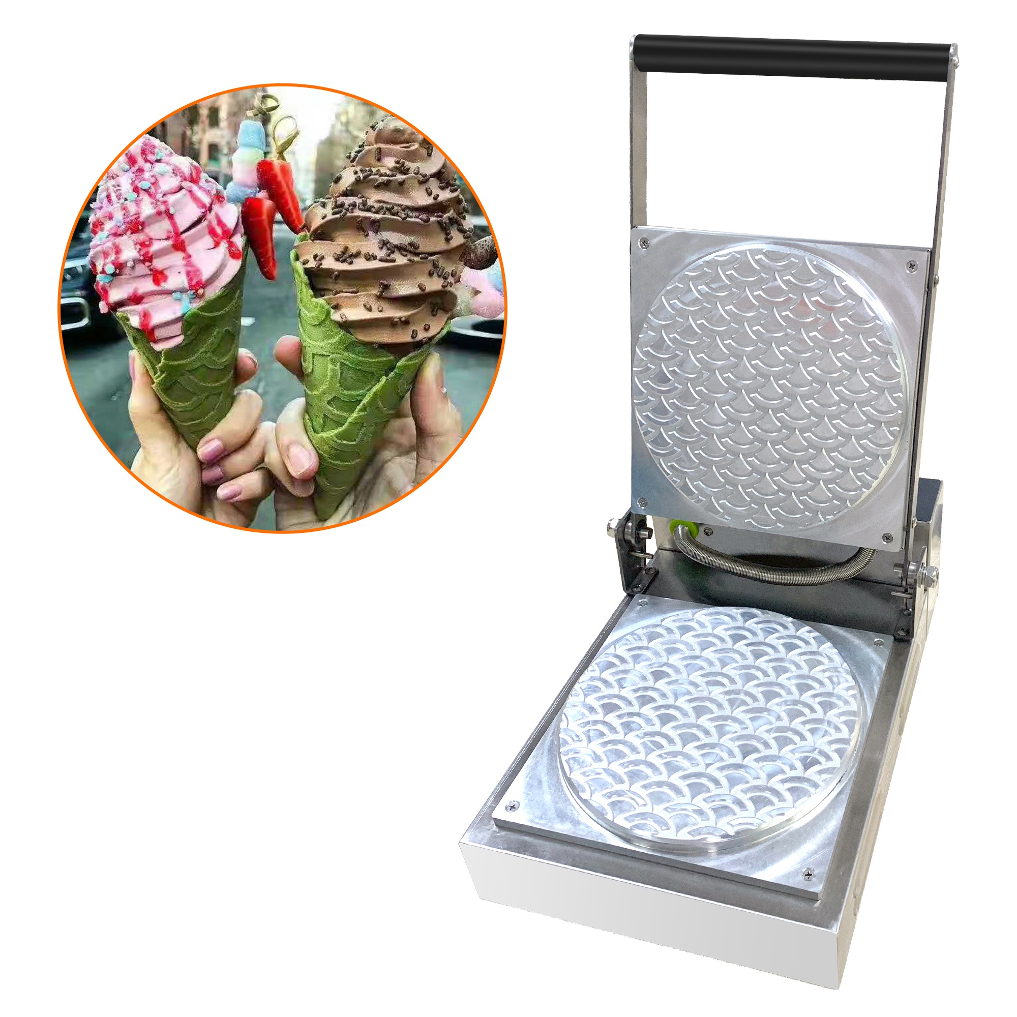 Waffle Cone Maker Waffle Cone  - Food Snacks Logos review and price