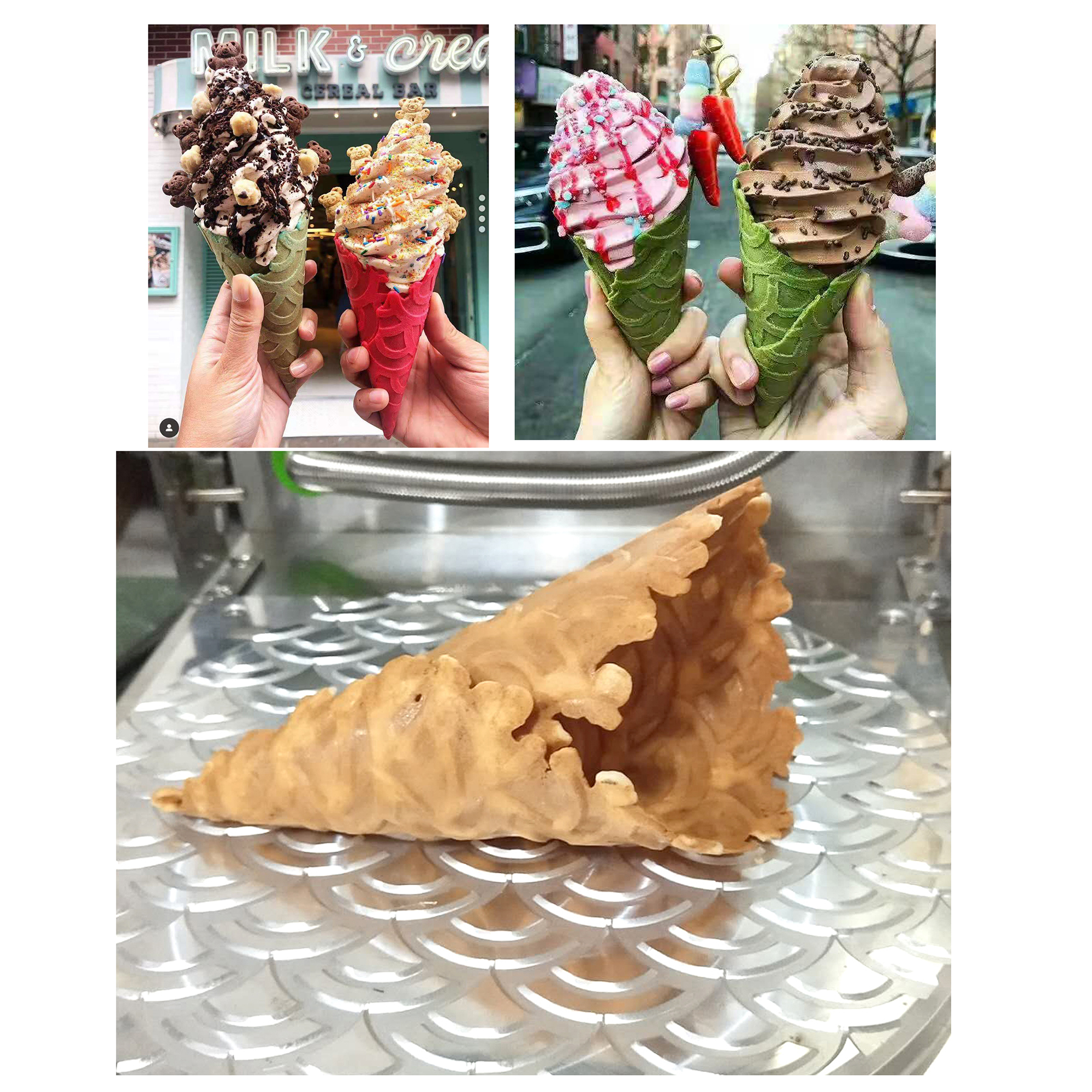 Waffle Cone Maker Waffle Cone  - Food Snacks Logos review and price