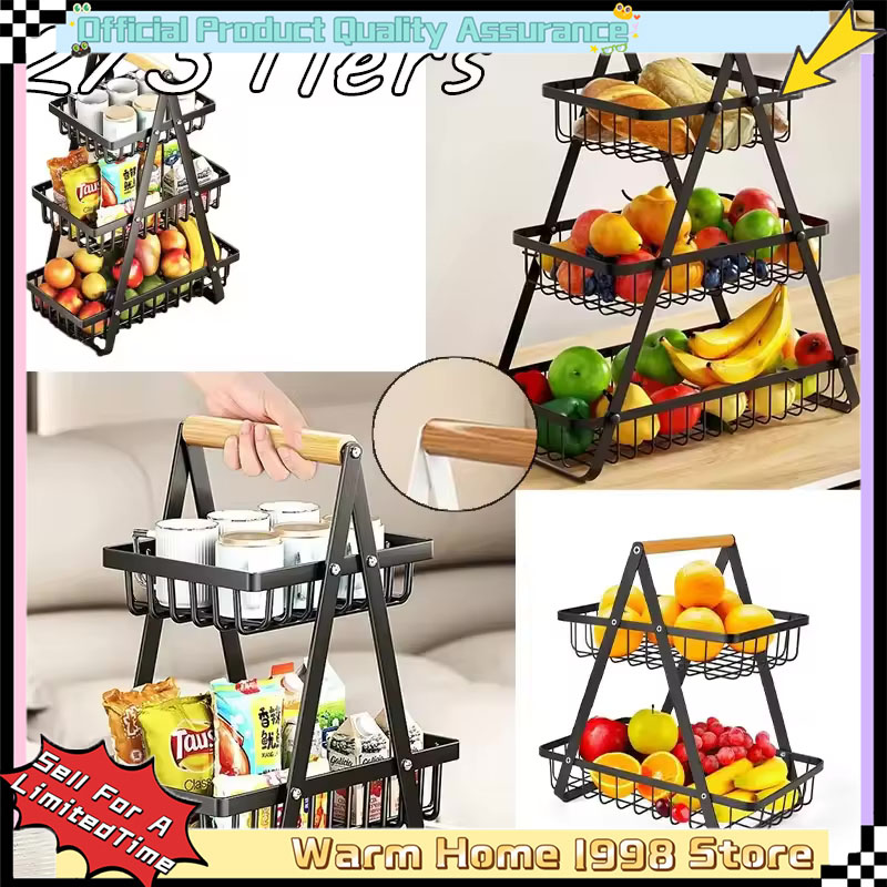 New 2/3 Tiers Countertop Fruit - Food Snacks Basket review and price