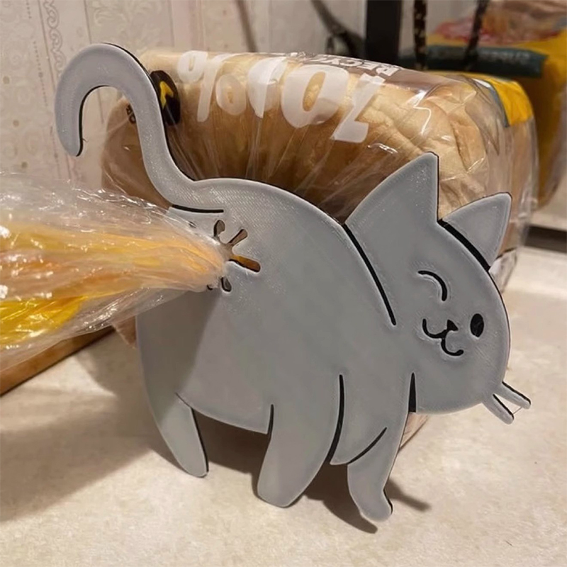 2pcs 3D Cat Butt Bread Bag Cli - Food Lovers Snacks review and price