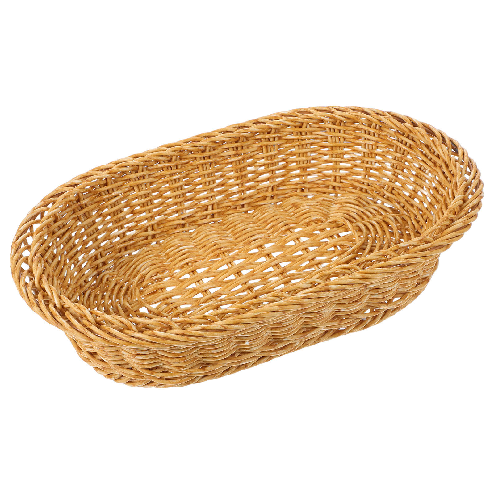 Plastic Woven Oval Bread Baske - Food Snacks Basket review and price