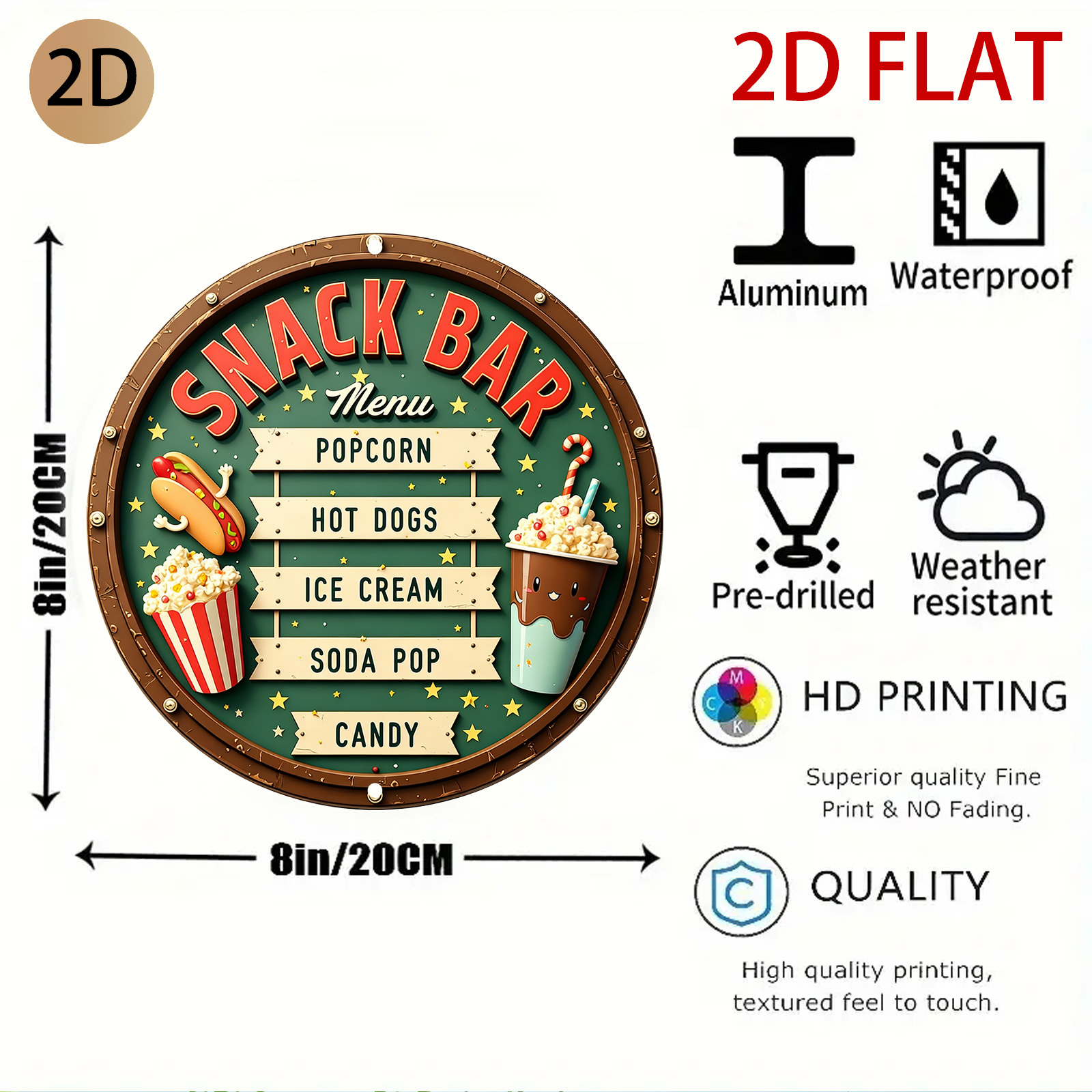 2D Flat, 2d Flat Circular Snac - Food Snacks Menu review and price