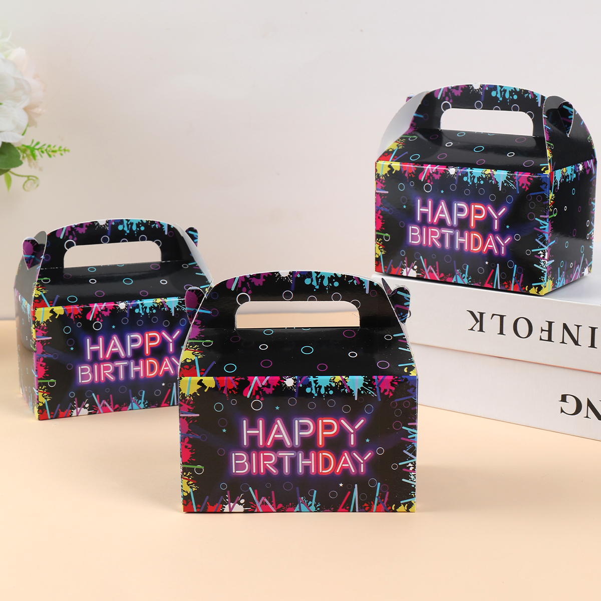 Fluorescent Candy Box Paper Ca - Food Snacks Party review and price