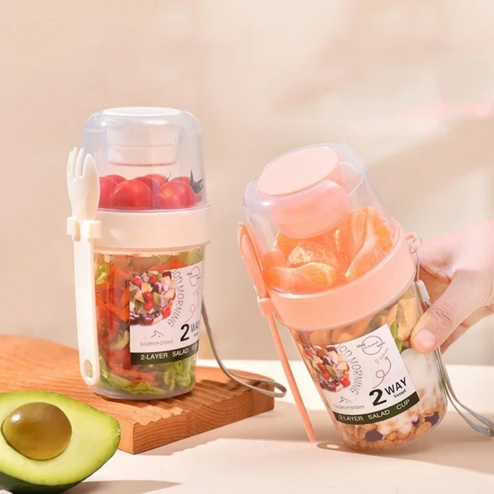 Portable Salad Cup Breakfast C - Food Snacks Box review and price