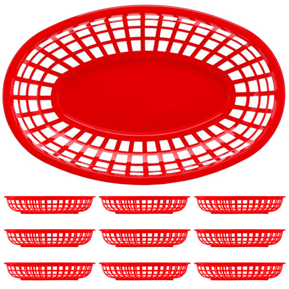 10Pcs Bread Tray Food Safe Pla - Food Snacks Basket review and price