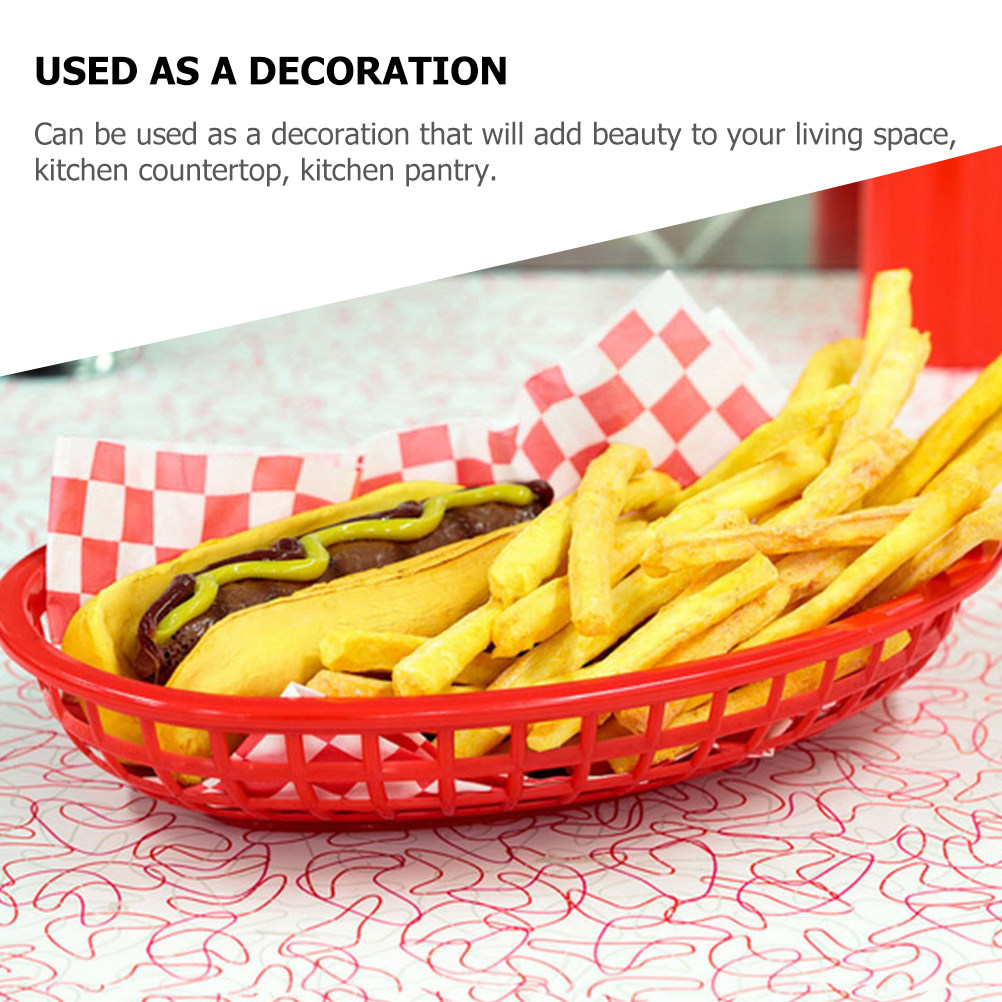 10Pcs Bread Tray Food Safe Pla - Food Snacks Basket review and price