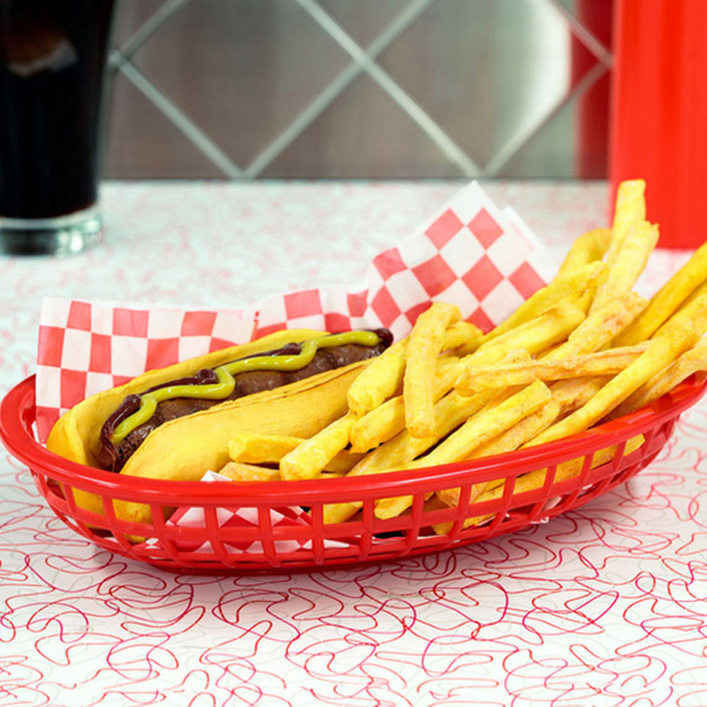 10Pcs Bread Tray Food Safe Pla - Food Snacks Basket review and price