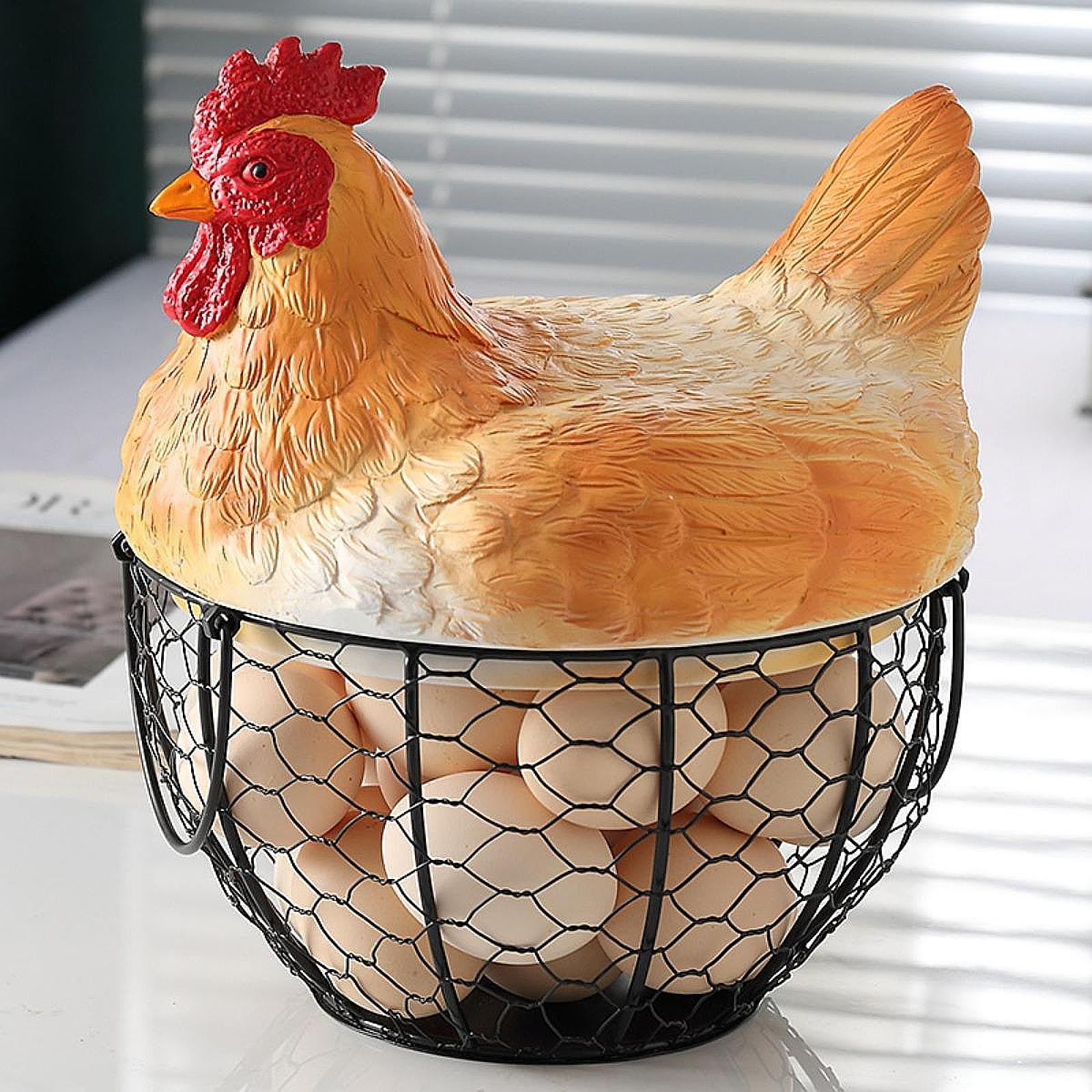 Egg Basket with Lid Kitchen Su - Food Snacks Basket review and price