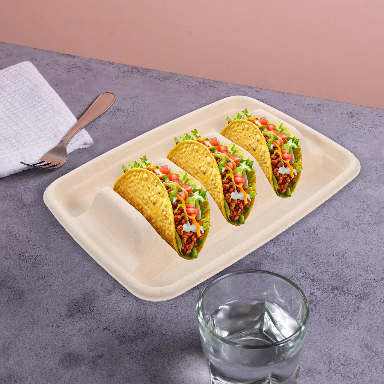 50Pcs Taco Holders Disposable  - Food Snacks Party review and price