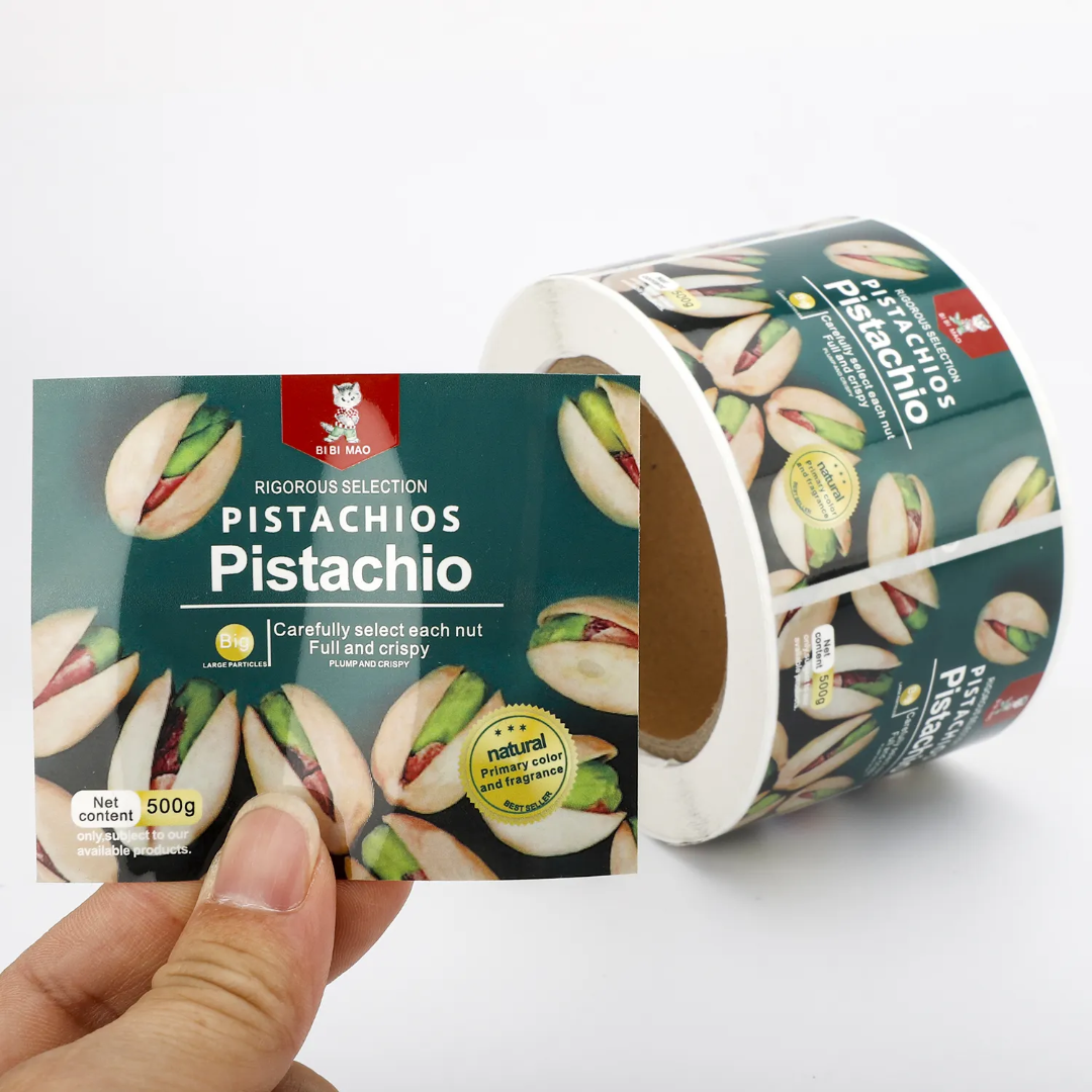 Custom snack stickers, nuts, d - Food Snacks Logos review and price