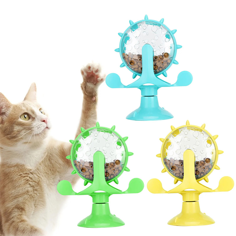 Rotating Windmill Style Cat Fo - Food Snacks Distribution review and price