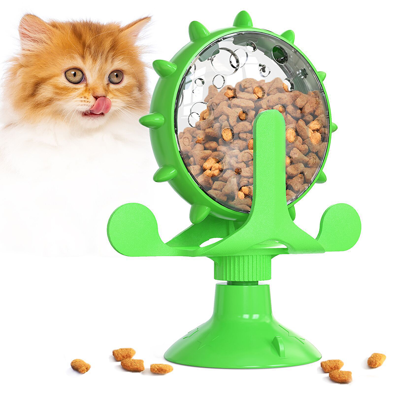 Rotating Windmill Style Cat Fo - Food Snacks Distribution review and price