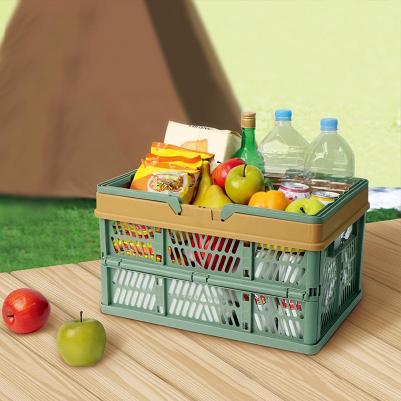 Foldable Picnic Basket Portabl - Food Grocery Snacks review and price