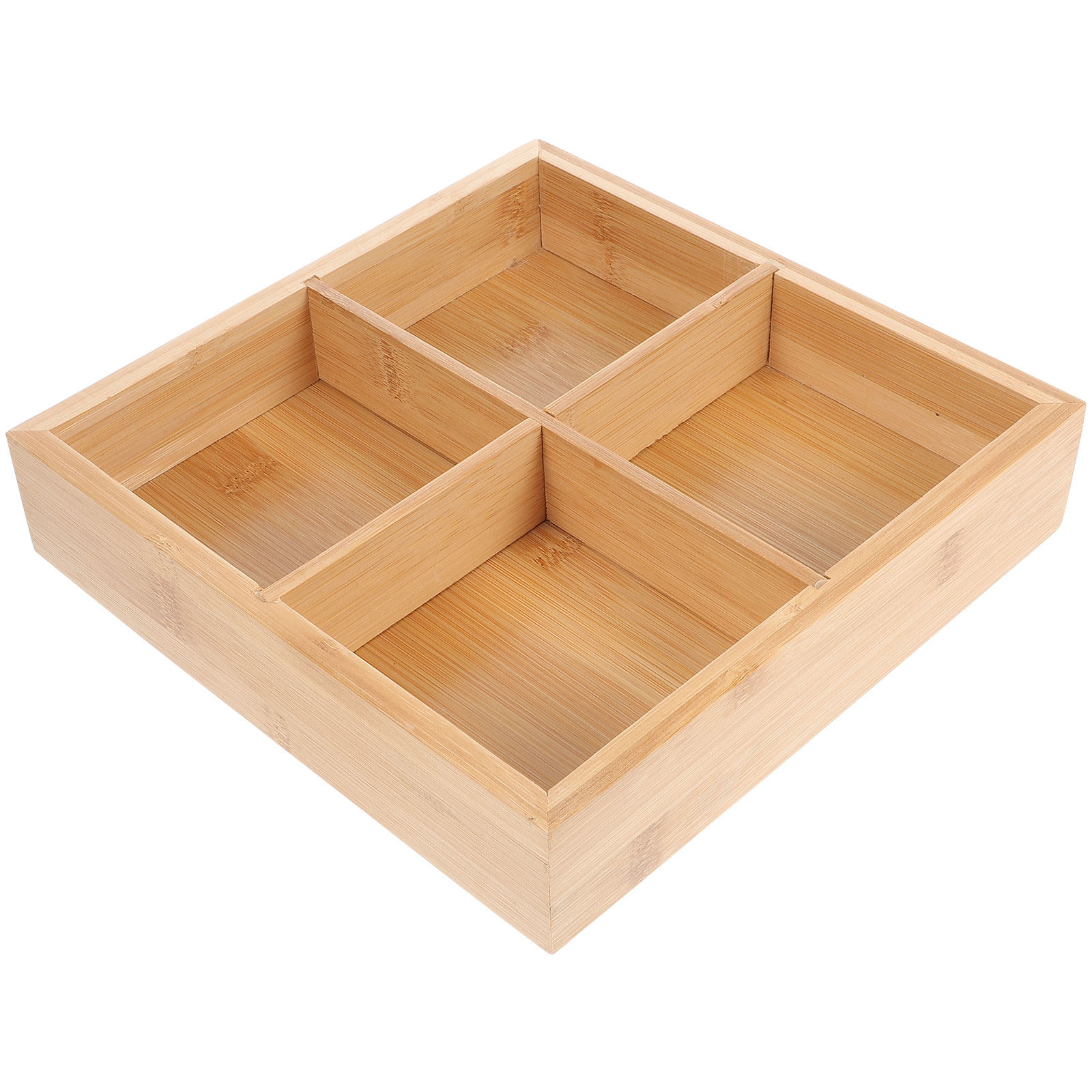 Bamboo Divided Food Tray 6 Slo - Food Snacks Party review and price