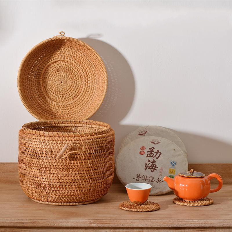 Handwoven Rattan Tea Storage B - Food Snacks Box review and price