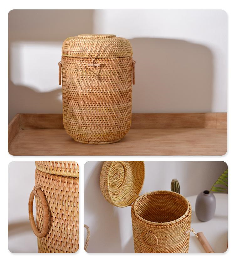 Handwoven Rattan Tea Storage B - Food Snacks Box review and price