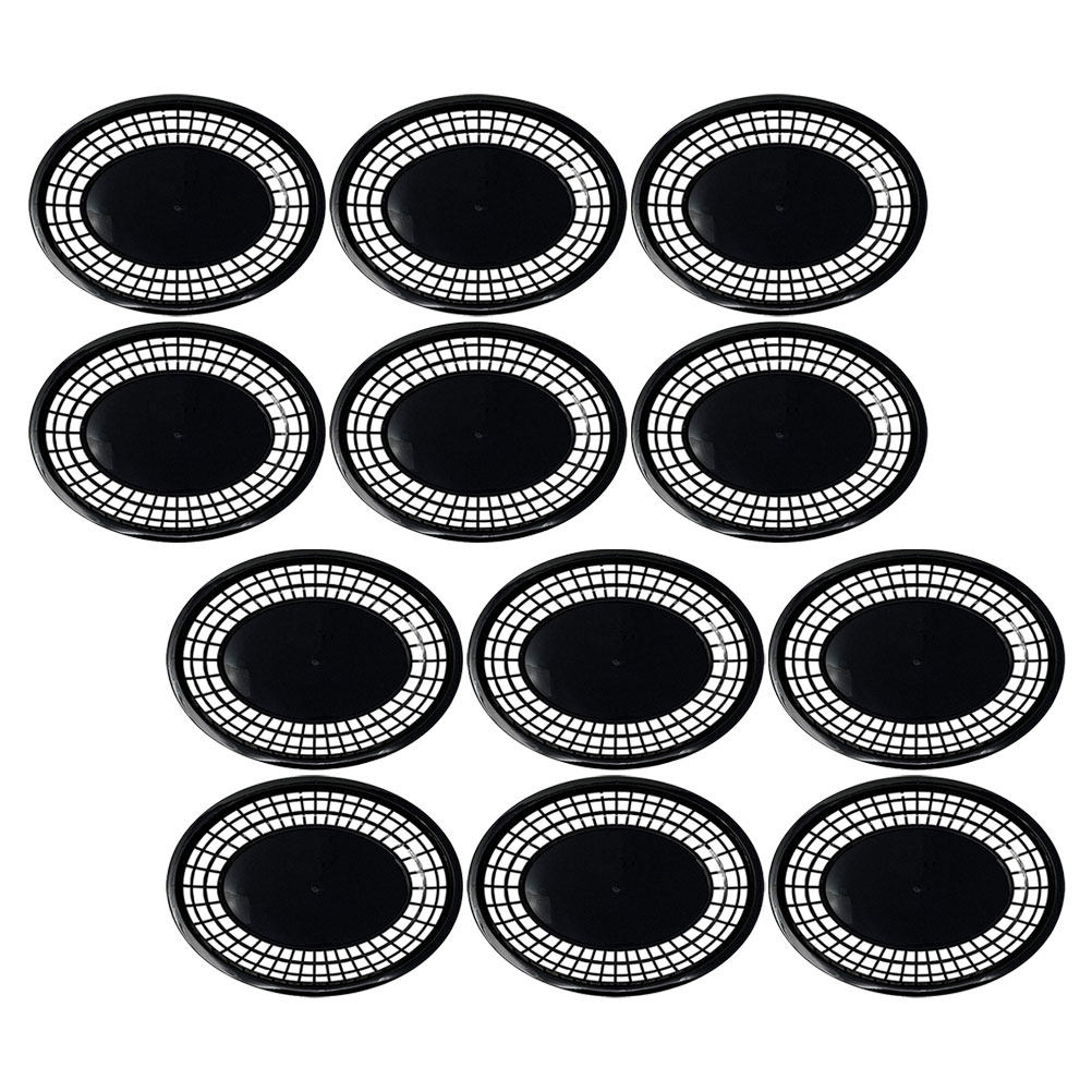12Pcs Oval Plastic Storage Bas - Food Snacks Basket review and price