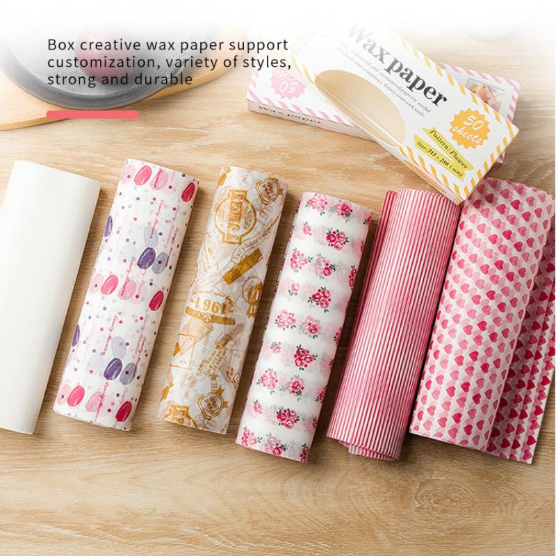 Colorful Patterned Wax Paper 5 - Food Snacks Basket review and price