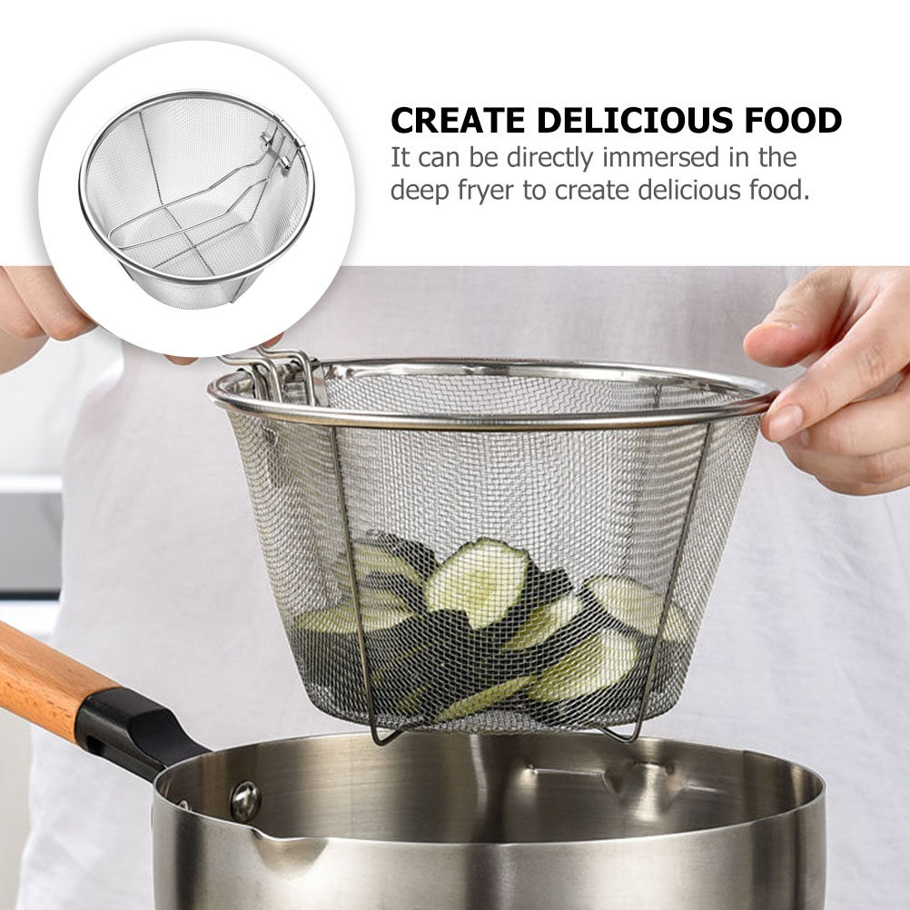 Folding Fry Basket Heat Resist - Food Snacks Basket review and price