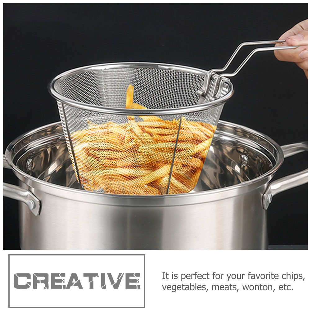 Folding Fry Basket Heat Resist - Food Snacks Basket review and price