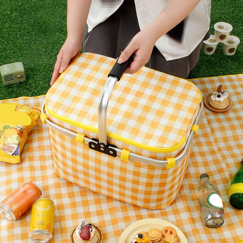 Retro Pastoral Lunch Bag Foldi - Food Snacks Basket review and price