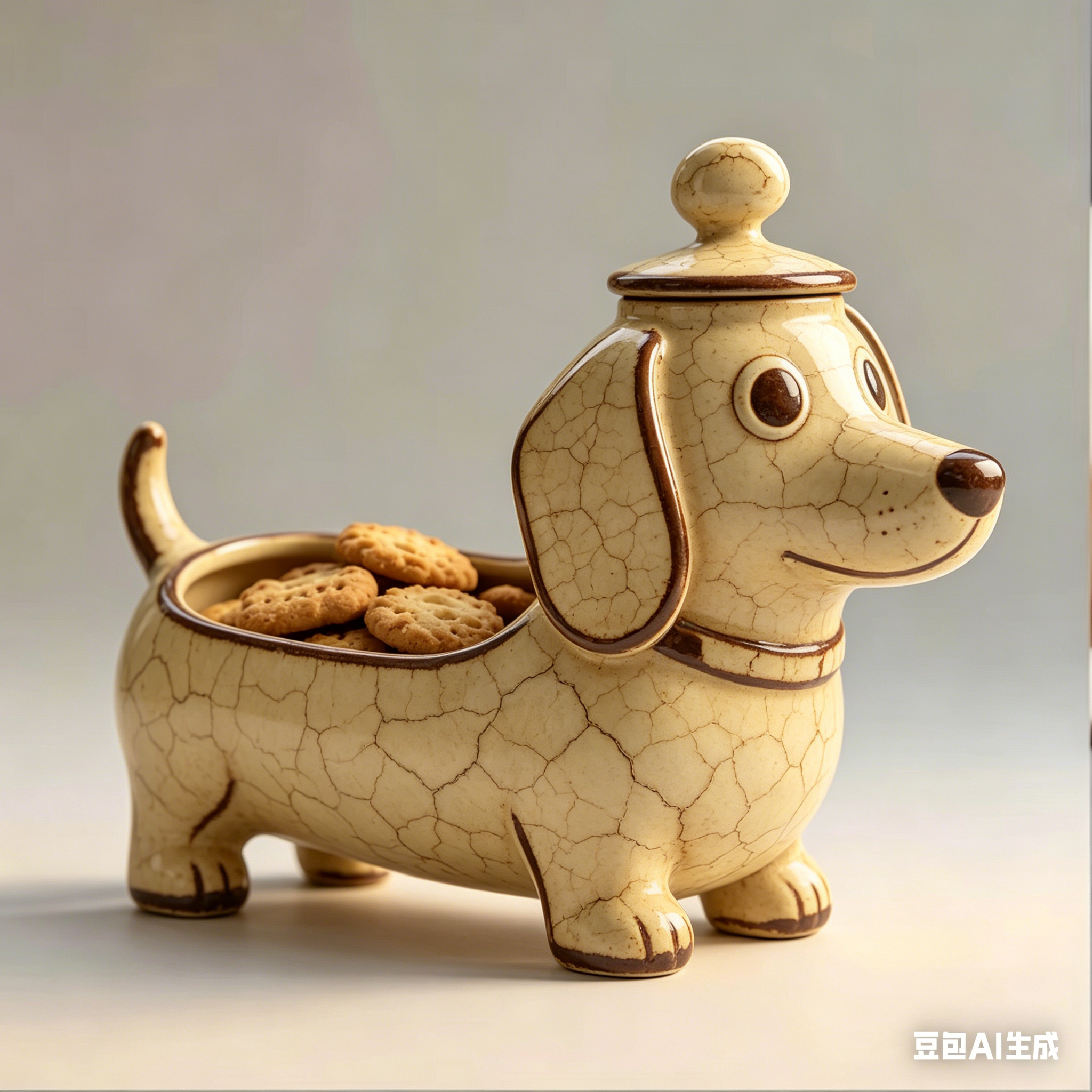 Dog Shaped Clear Airtight Trea - Food Snacks Box review and price