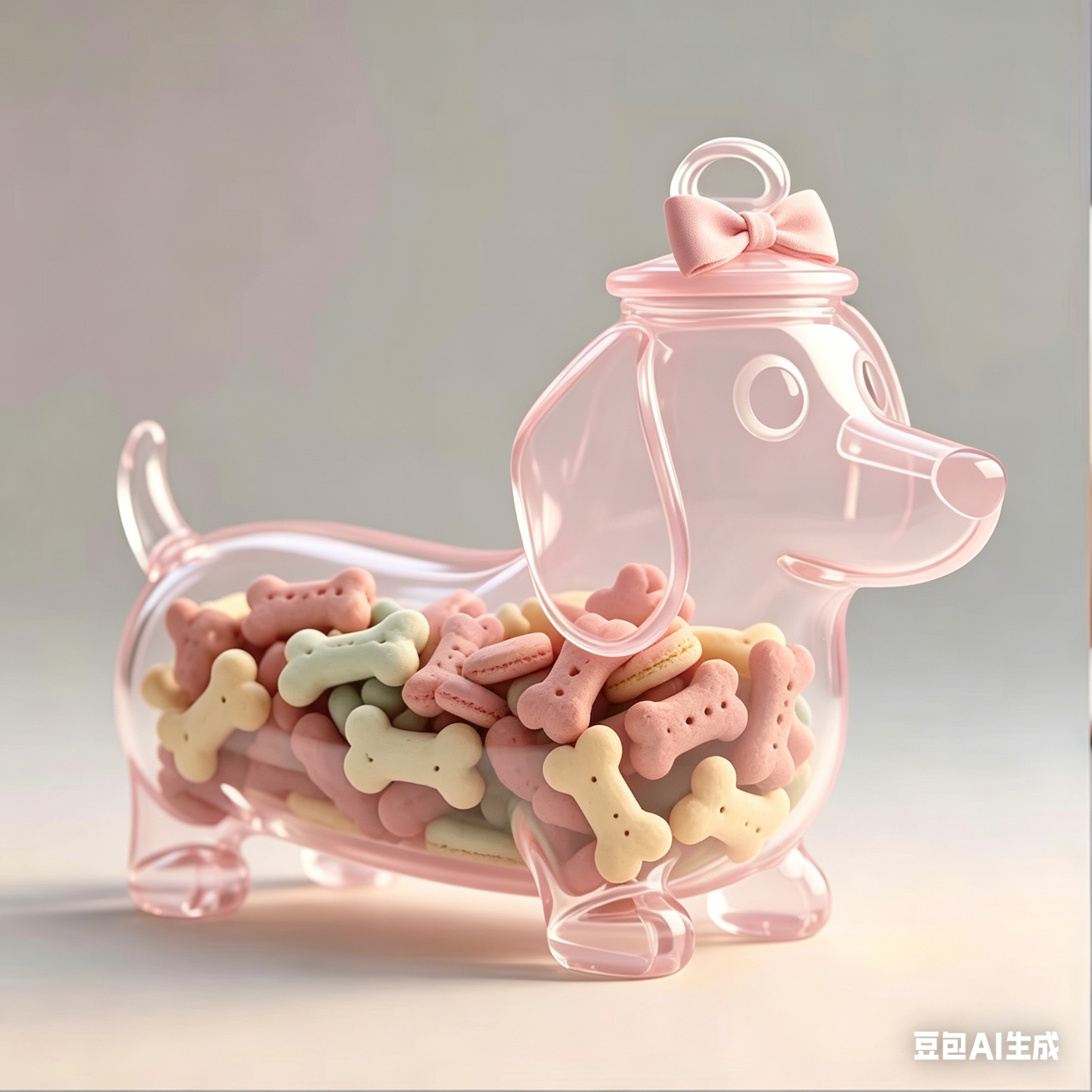 Dog Shaped Clear Airtight Trea - Food Snacks Box review and price