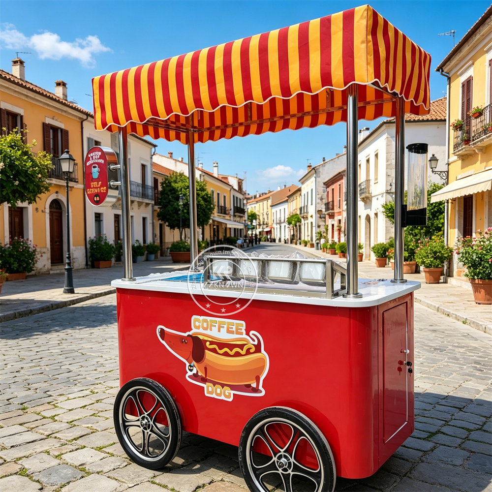 Mobile Food Cart Outdoor Urban - Food Snacks Logos review and price