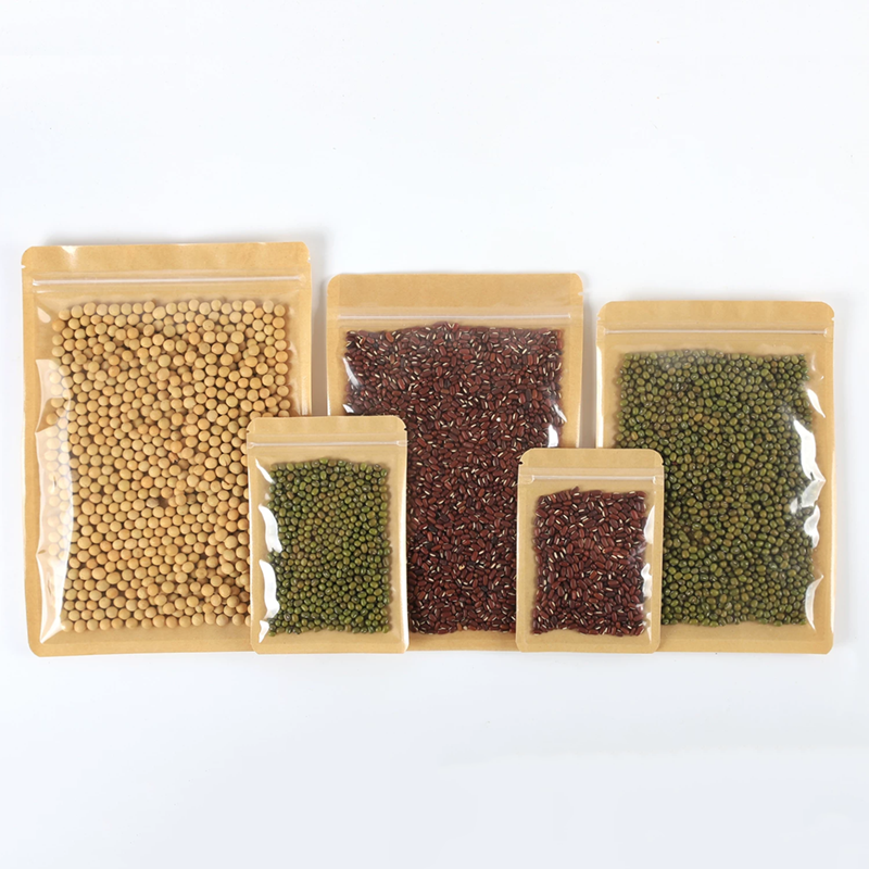 100pcs Eco-friendly Kraft Pape - Food Snacks Logos review and price