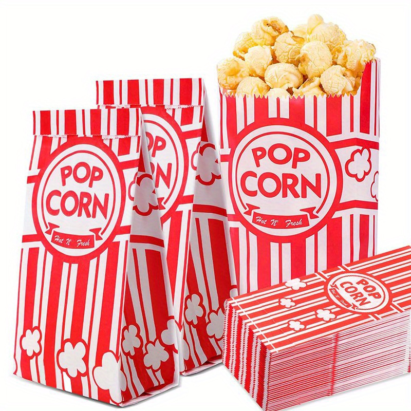 20/50Pcs Popcorn Bags Individu - Food Snacks Party review and price