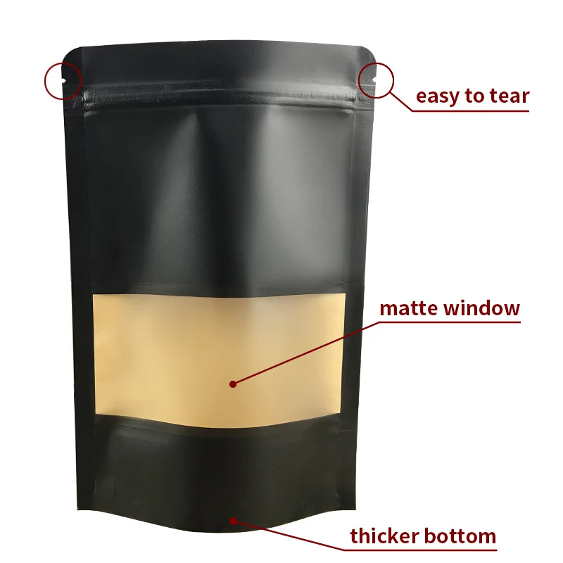 Wholesale Black Kraft Paper St - Food Snacks Logos review and price