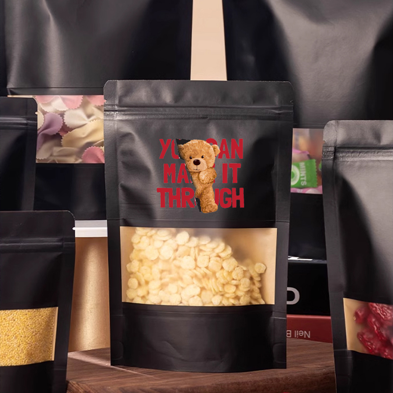 Wholesale Black Kraft Paper St - Food Snacks Logos review and price