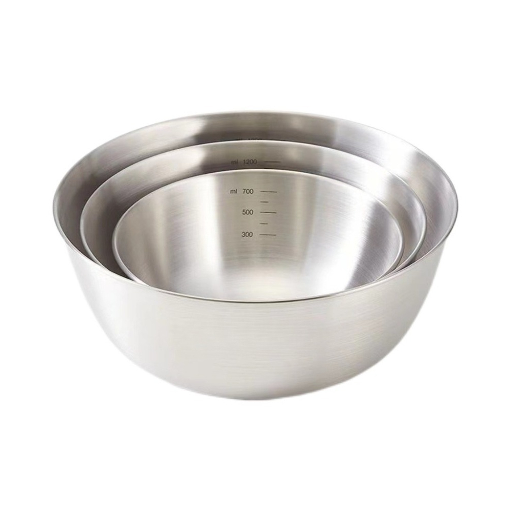 3pcs Stainless Steel Bowl Set  - Food Xxl review and price