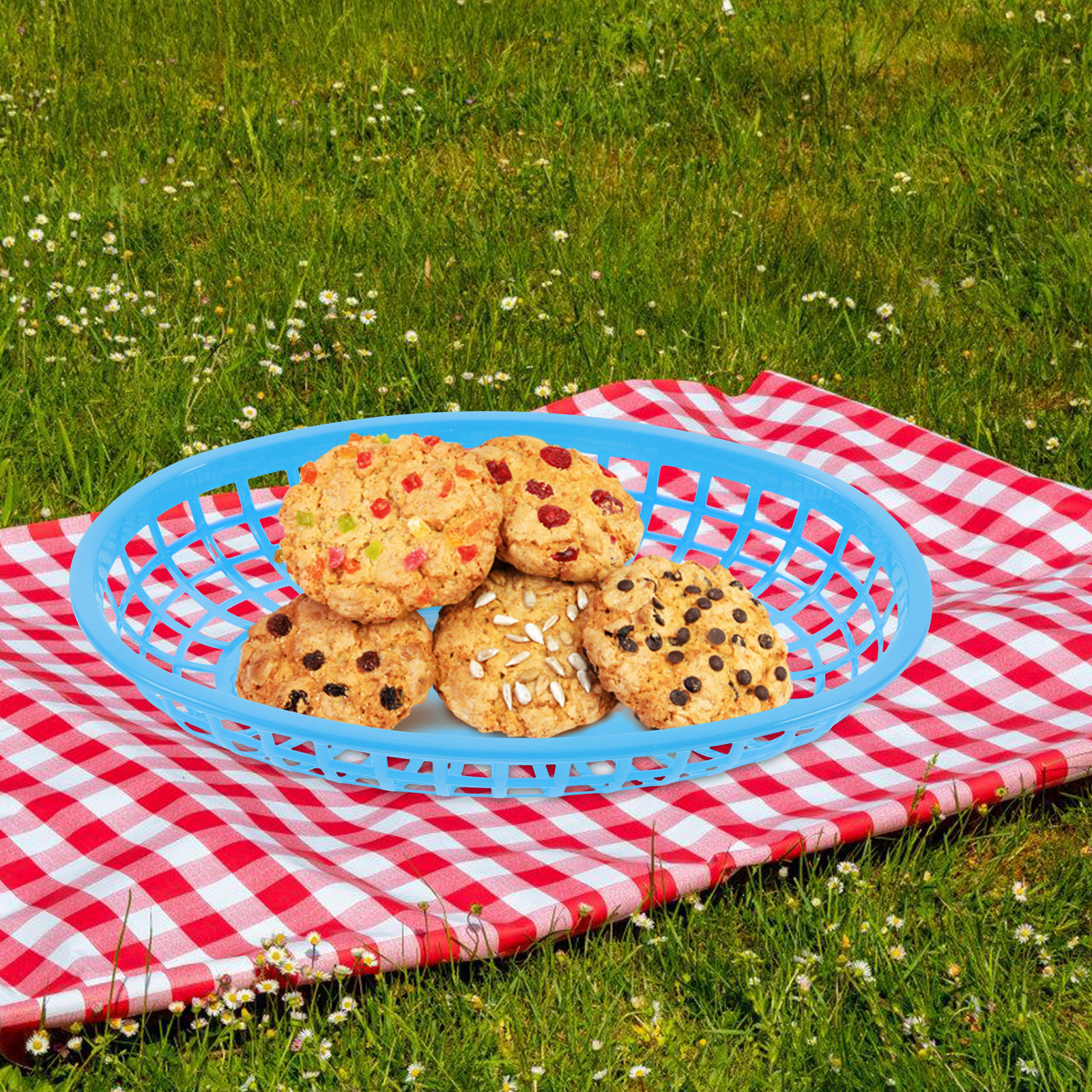 12Pcs Compact Reusable Plastic - Food Snacks Basket review and price