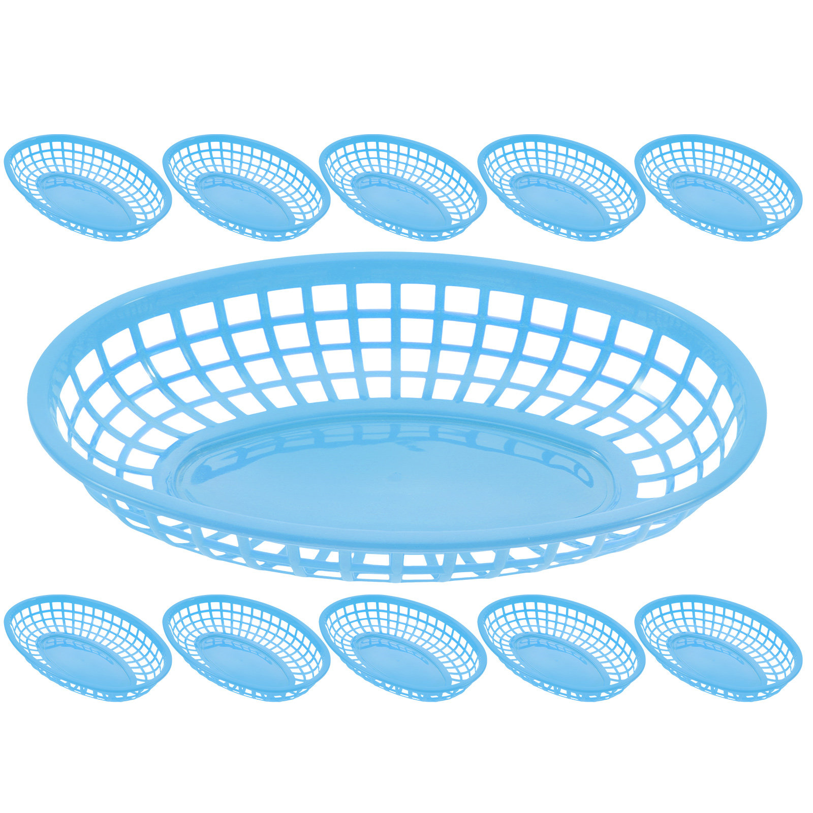 12Pcs Compact Reusable Plastic - Food Snacks Basket review and price