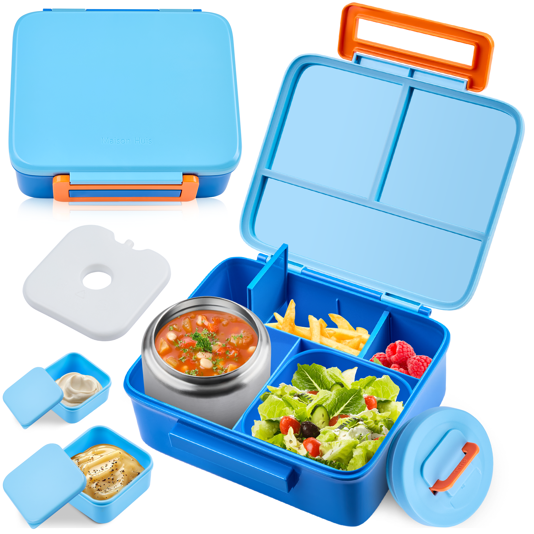 Bento Lunch Box for Kids with  - Food Snacks Box review and price