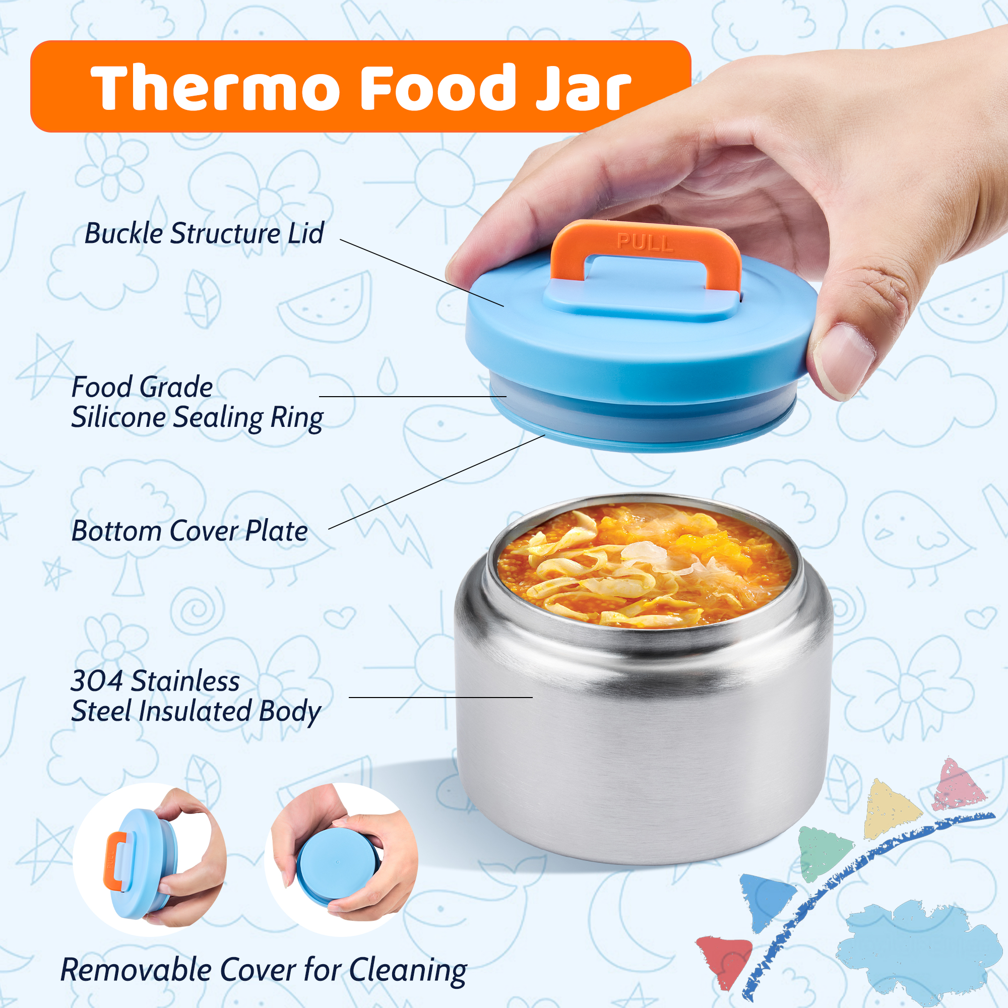 Bento Lunch Box for Kids with  - Food Snacks Box review and price