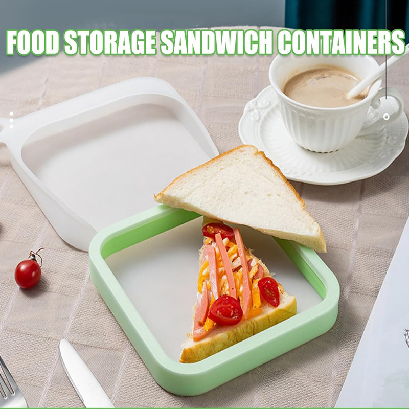 Silicone Sandwich Toast Bento  - Food Snacks Box review and price