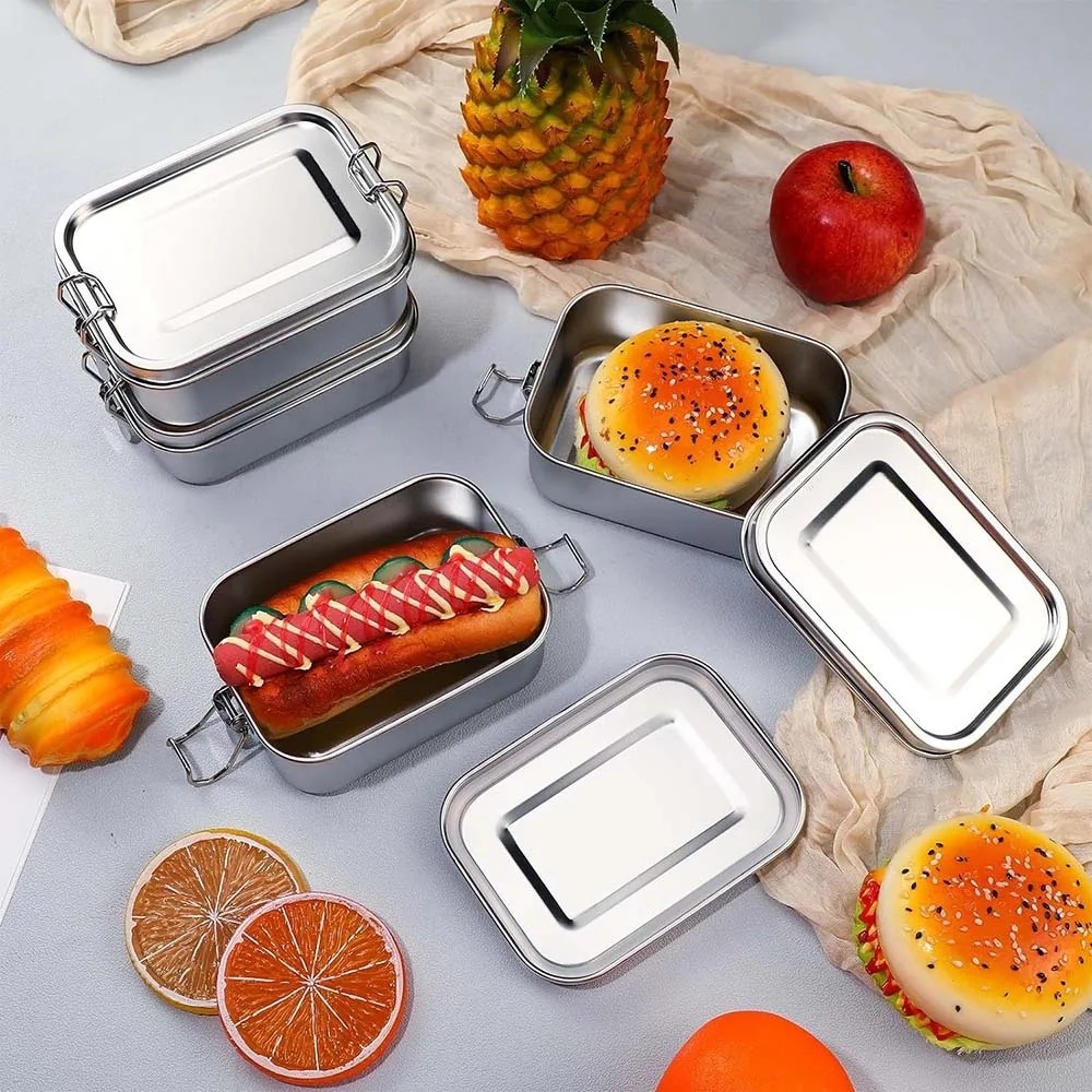 Stainless Steel Bento Box Meta - Food Snacks Box review and price