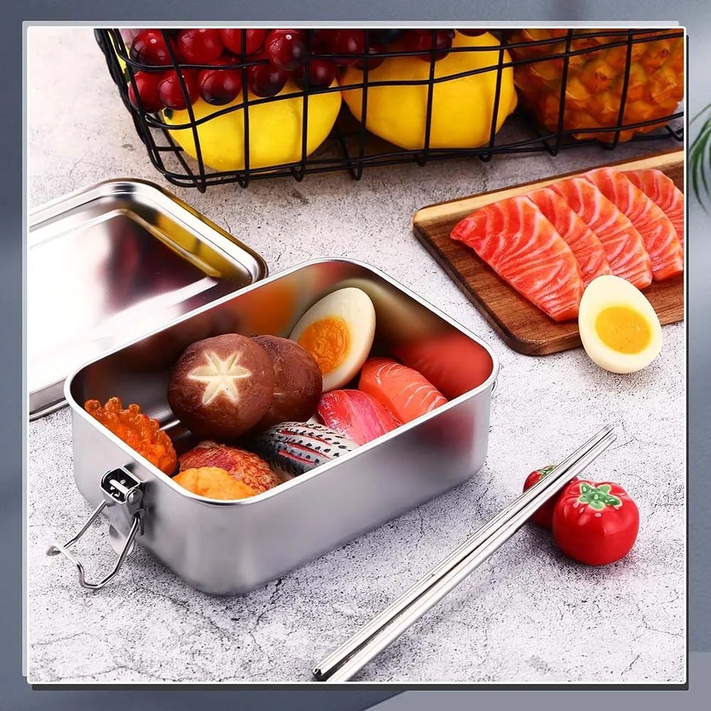 Stainless Steel Bento Box Meta - Food Snacks Box review and price